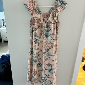 Light pink floral dress